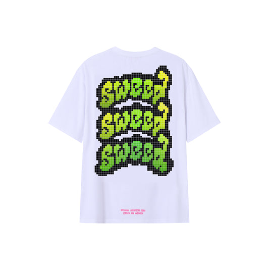 sweedsweedsweed neon drip street wear white