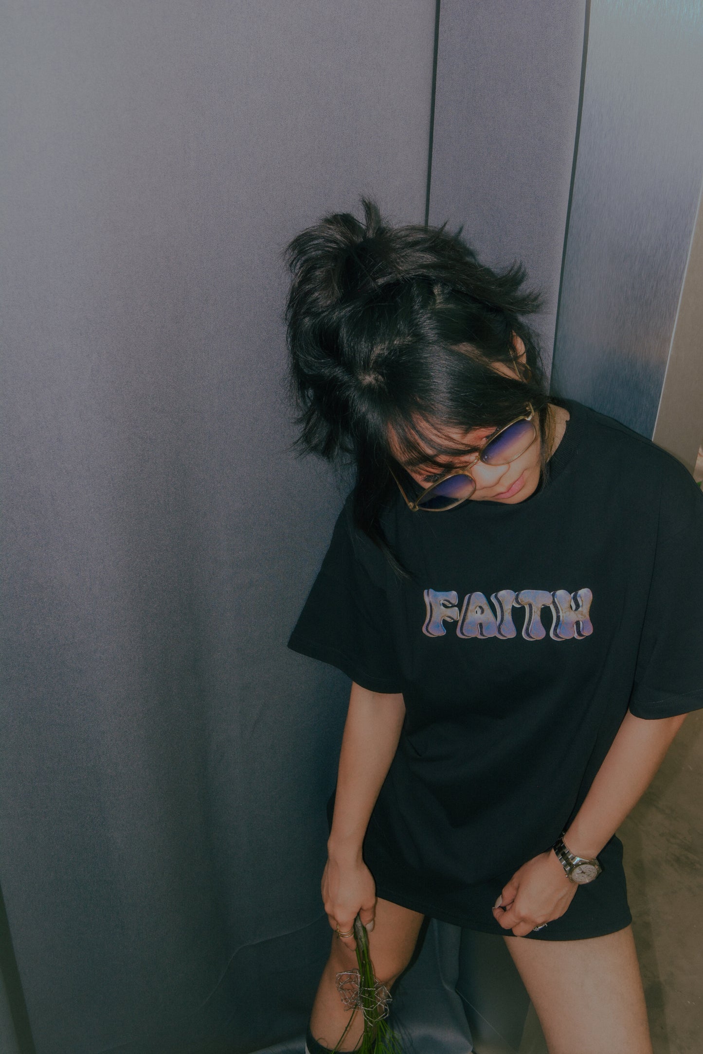 # SWEED FAITH CHROME TEE