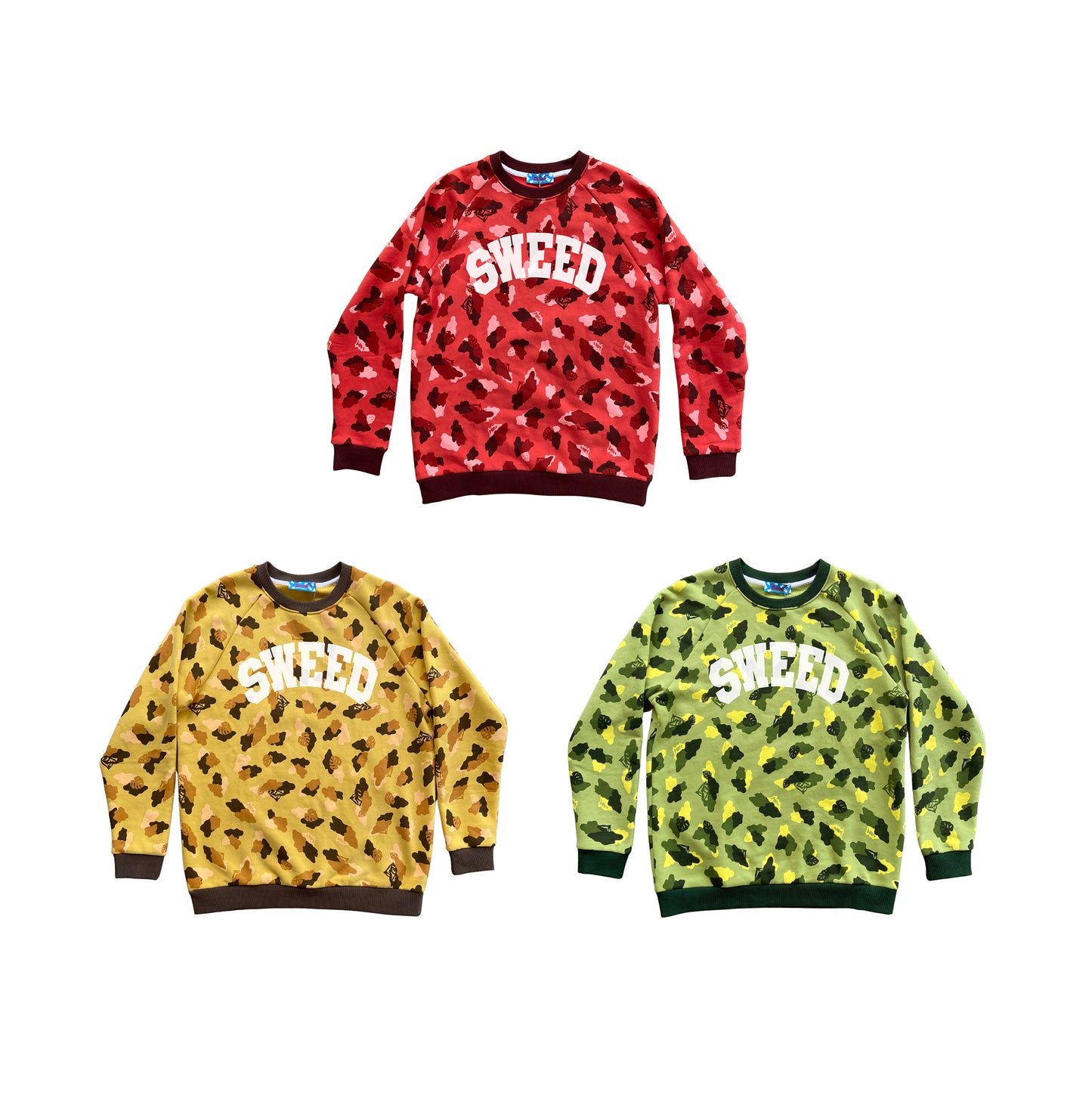 * SWEED COLLEGE CAMO SWEAT SHIRT